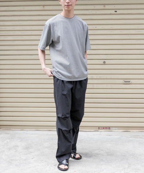 FORK&SPOON(フォークアンドスプーン)の「FORK&SPOON マルチカラーボーダーTシャツ(Tシャツ/カットソー・メンズ・グリーン/ブラック/ネイビー・4/5)」の9枚目の写真