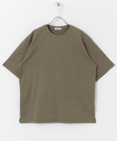 FORK&SPOON(フォークアンドスプーン)の「FORK&SPOON マルチカラーボーダーTシャツ(Tシャツ/カットソー・メンズ・グリーン/ブラック/ネイビー・4/5)」の12枚目の写真