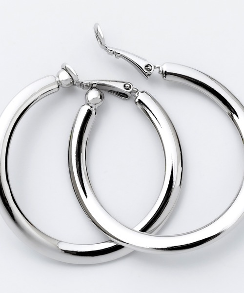 ciite' surgical stainless（シーテサージカルステンレス）の「【 金属アレルギー対応 】ボリュームフープイヤリング  (両耳用) サージカルステンレス（イヤリング・レディース・シルバー/ゴールド・FREE）」の6枚目の写真