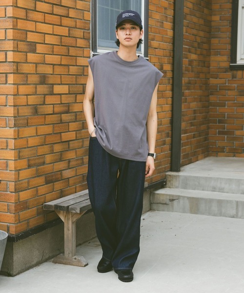 RAGEBLUE（レイジブルー）の「＜接触冷感機能付き＞【HIGH COOL/ハイクール】天竺/ノースリーブ（タンクトップ・メンズ・ブラック/グレー/ホワイト・MEDIUM/LARGE）」の16枚目の写真