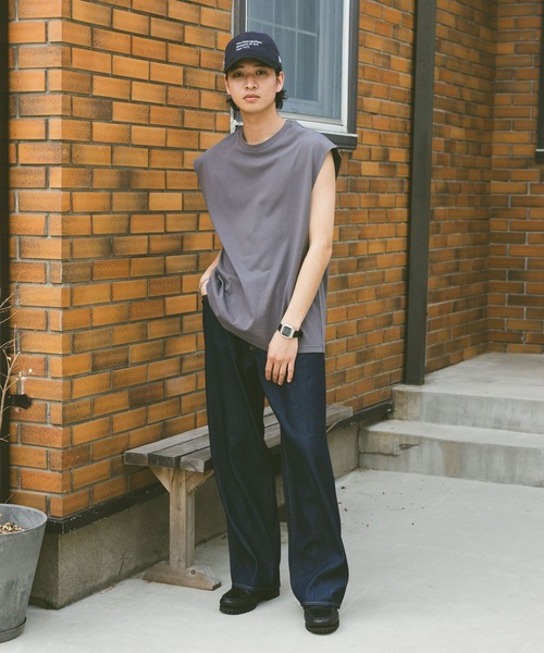 RAGEBLUE（レイジブルー）の「＜接触冷感機能付き＞【HIGH COOL/ハイクール】天竺/ノースリーブ（タンクトップ・メンズ・ブラック/グレー/ホワイト・MEDIUM/LARGE）」の17枚目の写真