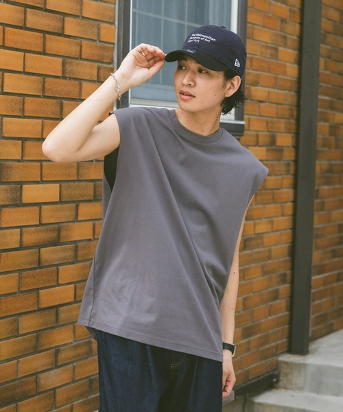 RAGEBLUE（レイジブルー）の「＜接触冷感機能付き＞【HIGH COOL/ハイクール】天竺/ノースリーブ（タンクトップ・メンズ・ブラック/グレー/ホワイト・MEDIUM/LARGE）」の19枚目の写真