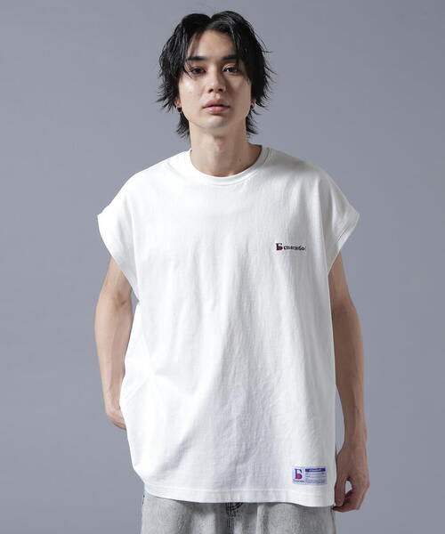 DANKE SCHON(ダンケシェーン)の「【WEB&DEPOT限定】DankeSchon/ダンケシェーン/16OE NOSLEEVES LOGO(Tシャツ/カットソー・メンズ・ブラック/ホワイト・S/M/L)」の1枚目の写真