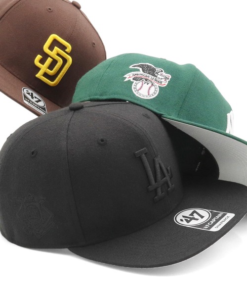 '47（フォーティーセブン）の「’47BRANDフォーティーセブン キャップ ノーショット MLBサイドパッチ（キャップ・メンズ・ブラック系2/ブラック/ブラック系1/ブラウン/ブラック系/ネイビー系1/ブラック系3/グリーン/パープル/ネイビー/ブルー/レッド・FREE）」の2枚目の写真
