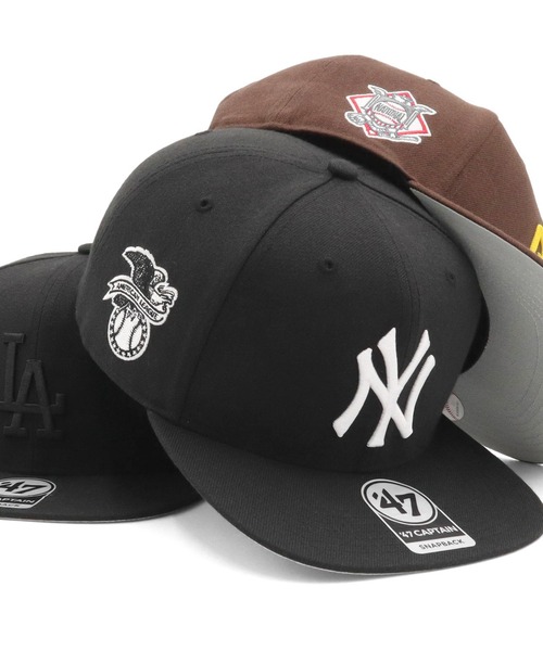 '47（フォーティーセブン）の「’47BRANDフォーティーセブン キャップ ノーショット MLBサイドパッチ（キャップ・メンズ・ブラック系2/ブラック/ブラック系1/ブラウン/ブラック系/ネイビー系1/ブラック系3/グリーン/パープル/ネイビー/ブルー/レッド・FREE）」の3枚目の写真