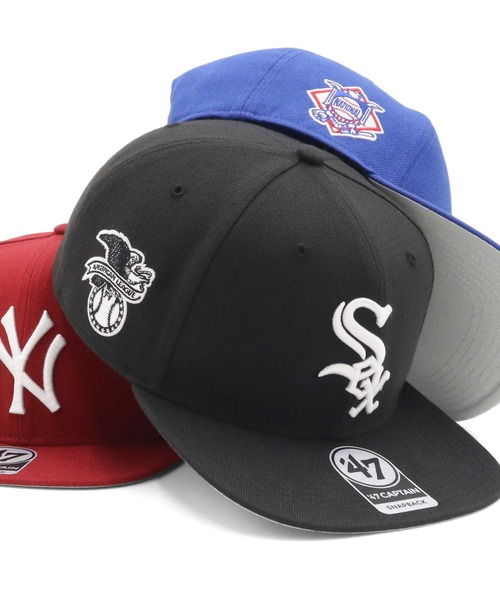 '47（フォーティーセブン）の「’47BRANDフォーティーセブン キャップ ノーショット MLBサイドパッチ（キャップ・メンズ・ブラック系2/ブラック/ブラック系1/ブラウン/ブラック系/ネイビー系1/ブラック系3/グリーン/パープル/ネイビー/ブルー/レッド・FREE）」の5枚目の写真