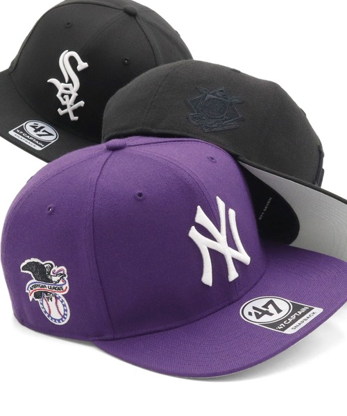 '47（フォーティーセブン）の「’47BRANDフォーティーセブン キャップ ノーショット MLBサイドパッチ（キャップ・メンズ・ブラック系2/ブラック/ブラック系1/ブラウン/ブラック系/ネイビー系1/ブラック系3/グリーン/パープル/ネイビー/ブルー/レッド・FREE）」の11枚目の写真