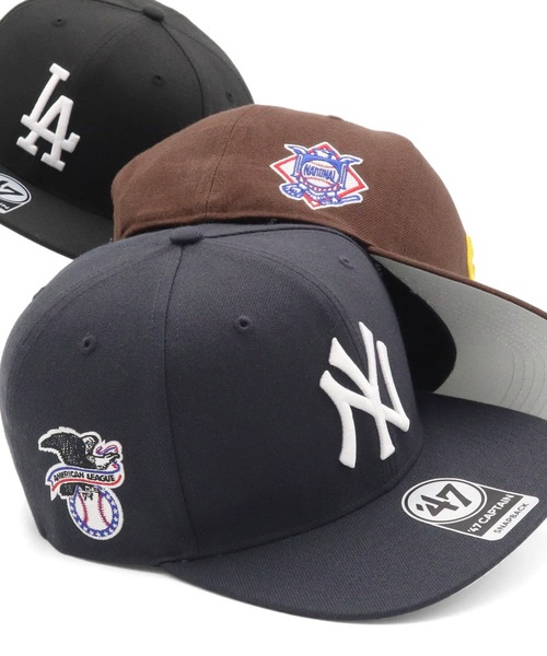 '47（フォーティーセブン）の「’47BRANDフォーティーセブン キャップ ノーショット MLBサイドパッチ（キャップ・メンズ・ブラック系2/ブラック/ブラック系1/ブラウン/ブラック系/ネイビー系1/ブラック系3/グリーン/パープル/ネイビー/ブルー/レッド・FREE）」の8枚目の写真