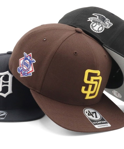 '47（フォーティーセブン）の「’47BRANDフォーティーセブン キャップ ノーショット MLBサイドパッチ（キャップ・メンズ・ブラック系2/ブラック/ブラック系1/ブラウン/ブラック系/ネイビー系1/ブラック系3/グリーン/パープル/ネイビー/ブルー/レッド・FREE）」の6枚目の写真