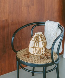 サガラ刺繍巾着バッグ