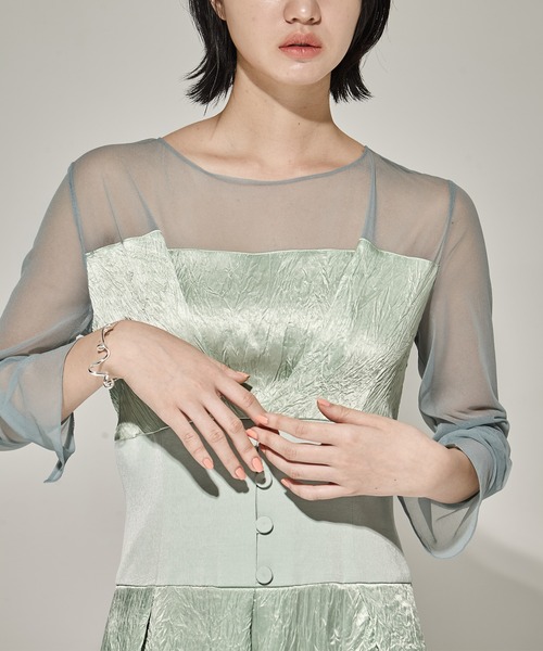 Soierie（ソワリー）の「【Soierie/ソワリー】Bio bracelet/BIOブレスレット（ブレスレット・レディース・シルバー/ゴールド・FREE）」の4枚目の写真