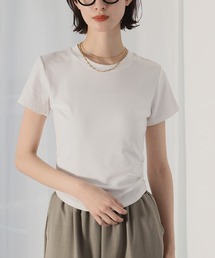 サイドギャザーTシャツ カットソー