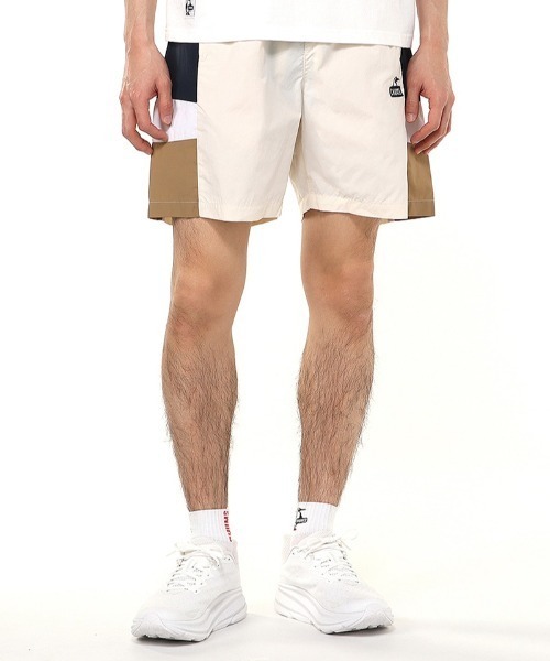 CHUMS（チャムス）の「CHUMS/チャムス ショーツ 撥水加工 ワンポイント CH03-1358（その他パンツ・メンズ・ブルーグリーン/パープル/ブラック/クリーム・M/L/XL）」の6枚目の写真