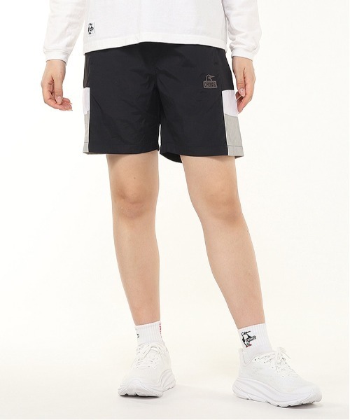 CHUMS（チャムス）の「CHUMS/チャムス ショーツ 撥水加工 ワンポイント CH03-1358（その他パンツ・メンズ・ブルーグリーン/パープル/ブラック/クリーム・M/L/XL）」の5枚目の写真