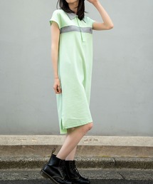 Nora Lily（ノラリリー）の「【Nora Lily】Bi-Color No-Sleeve Polo One-piece（Tシャツ/カットソー）」