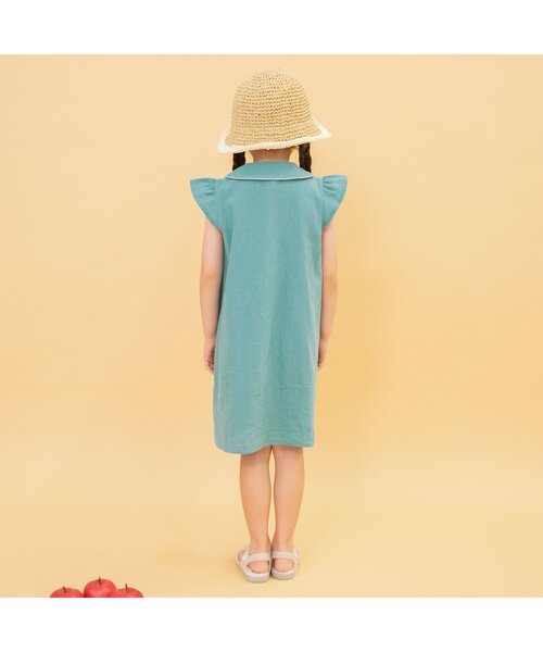 BREEZE（ブリーズ）の「【WEB限定/ジュニア対応】リボンワンピース（ワンピース・キッズ・ミント/レッド・90/100/110/120/130/140）」の4枚目の写真