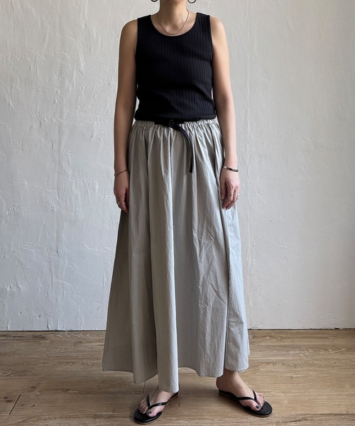 LBC（エルビーシー）の「ワッシャーナイロンワークベルトスカート（スカート・レディース・エメラルド/ライトグレー/ブラック・M）」の10枚目の写真