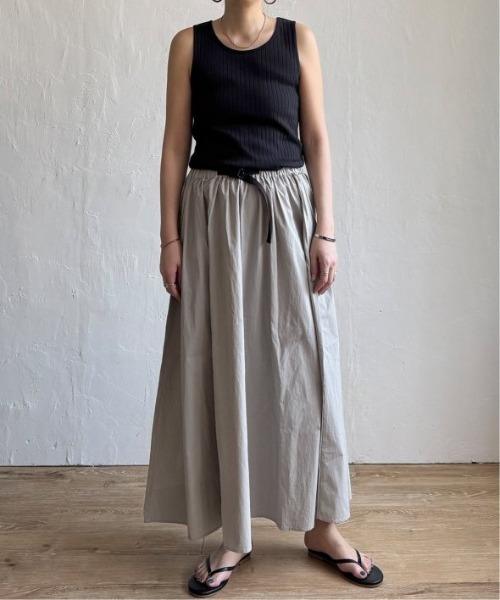 LBC（エルビーシー）の「ワッシャーナイロンワークベルトスカート（スカート・レディース・エメラルド/ライトグレー/ブラック・M）」の7枚目の写真