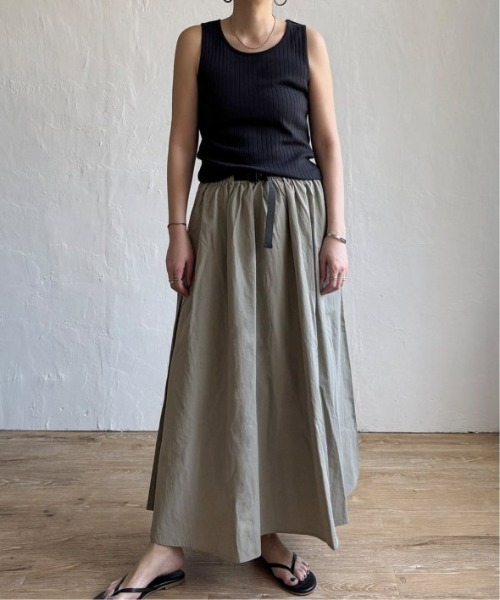 LBC（エルビーシー）の「ワッシャーナイロンワークベルトスカート（スカート・レディース・エメラルド/ライトグレー/ブラック・M）」の9枚目の写真