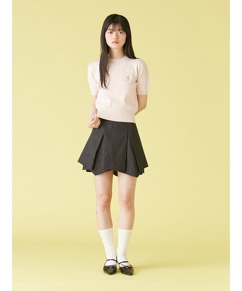 【完売品】リリーブラウンミディ丈スカートパンツsnidel好きにも Amazon.co.jp: [リリーブラウン] レイヤードウエストタイト