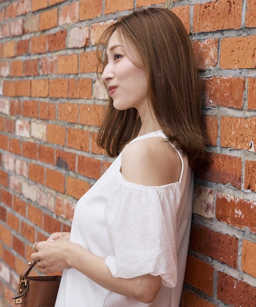 Maglie le cassetto(マーリエ ル カセット)の「【M Maglie le cassetto×吉田理紗コラボ】ハーフスリーブヘルシーカットソー(Tシャツ/カットソー・レディース・ネイビー/ピンク/オフホワイト・9号/7号)」の17枚目の写真