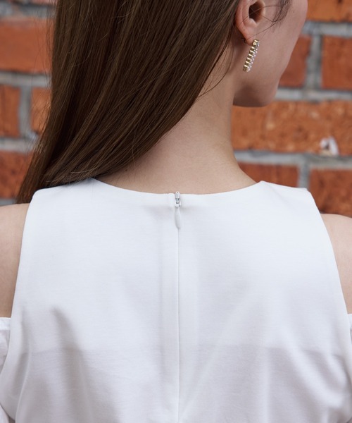 Maglie le cassetto(マーリエ ル カセット)の「【M Maglie le cassetto×吉田理紗コラボ】ハーフスリーブヘルシーカットソー(Tシャツ/カットソー・レディース・ネイビー/ピンク/オフホワイト・9号/7号)」の18枚目の写真