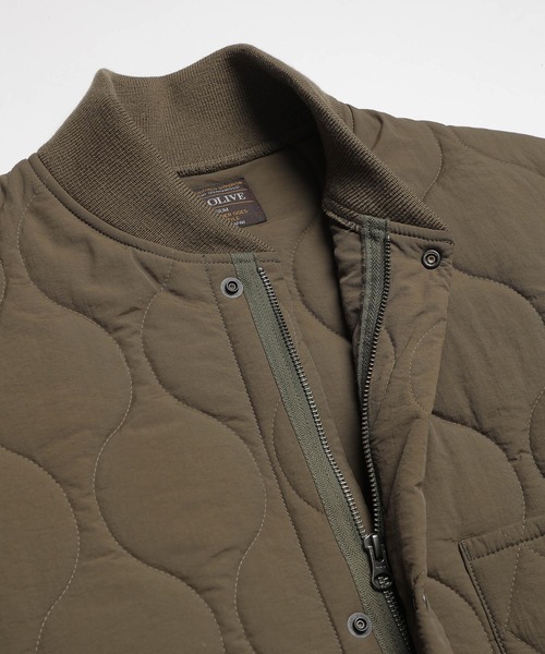 MR.OLIVE（ミスターオリーブ）の「LIGHT SHELL QUILTED NYLON / CWU-9P JACKET（ミリタリージャケット・メンズ・ブラック/グリーン・SMALL/MEDIUM/LARGE）」の4枚目の写真