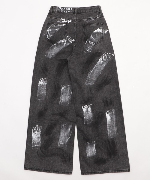Figments(フィグメンツ)の「ペイントグレーデニム(デニムパンツ・レディース・ブラック・SMALL/MEDIUM/LARGE)」の6枚目の写真