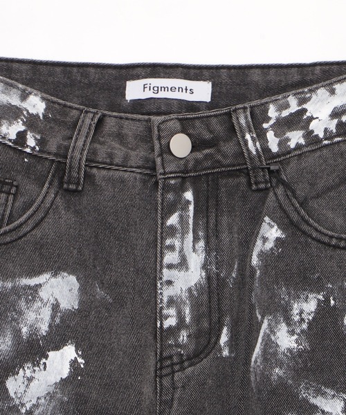 Figments(フィグメンツ)の「ペイントグレーデニム(デニムパンツ・レディース・ブラック・SMALL/MEDIUM/LARGE)」の5枚目の写真