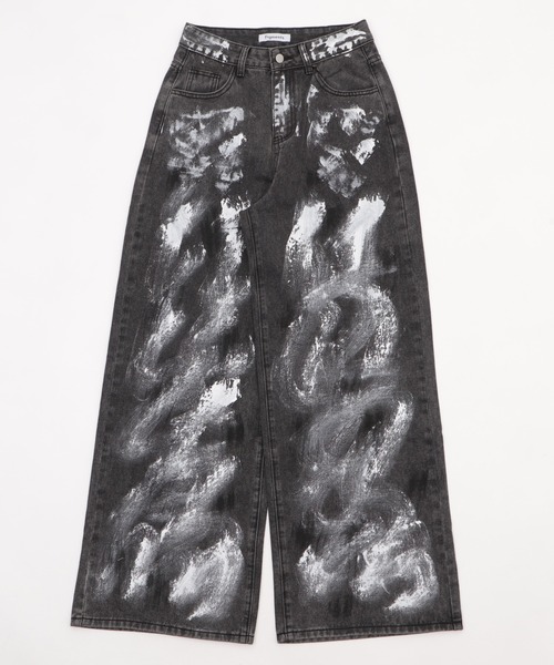 Figments(フィグメンツ)の「ペイントグレーデニム(デニムパンツ・レディース・ブラック・SMALL/MEDIUM/LARGE)」の15枚目の写真