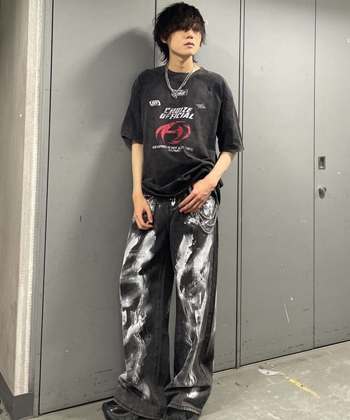 Figments(フィグメンツ)の「ペイントグレーデニム(デニムパンツ・レディース・ブラック・SMALL/MEDIUM/LARGE)」の13枚目の写真