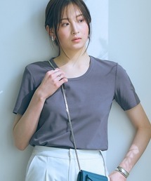 高身長　UネックTシャツ（トールサイズ）Essenave≪動画あり≫