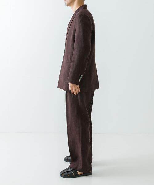 URBAN RESEARCH（アーバンリサーチ）の「new basic　リネンセミダブルジャケット（その他アウター・メンズ・ネイビー/ブラウン・LARGE/MEDIUM）」の16枚目の写真