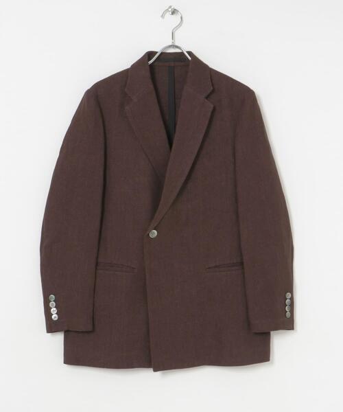 URBAN RESEARCH（アーバンリサーチ）の「new basic　リネンセミダブルジャケット（その他アウター・メンズ・ネイビー/ブラウン・LARGE/MEDIUM）」の18枚目の写真
