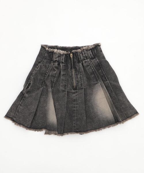WEGO（ウィゴー）の「WEGO/【25年春夏新作】ヴィンテージウォッシュデニムプリーツスカパン（デニムスカート・レディース・スカイブルー/ブラック系その他・FREE）」の13枚目の写真