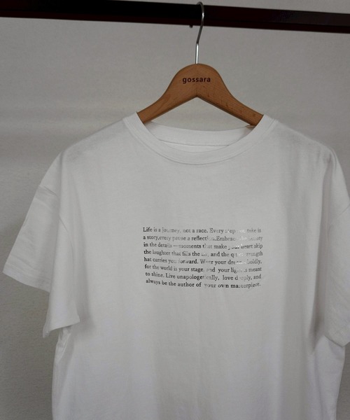 【新品未使用】ロゴTシャツ ホワイト セール】SILVER PRINT LOGO TSHIRT/シルバープリントロゴTシャツ