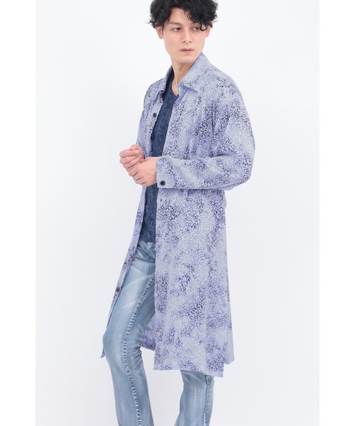 TORNADO MART（トルネードマート）の「TORNADO MART∴レオパードオパールオーシャンロングカーデ（カーディガン/ボレロ・メンズ・ブルー/ベージュ・LL/L/M）」の13枚目の写真