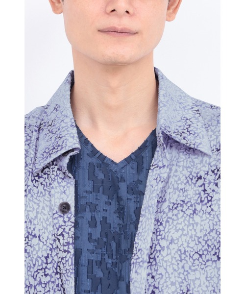 TORNADO MART（トルネードマート）の「TORNADO MART∴レオパードオパールオーシャンロングカーデ（カーディガン/ボレロ・メンズ・ブルー/ベージュ・LL/L/M）」の17枚目の写真