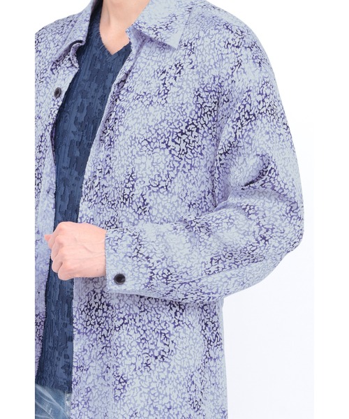 TORNADO MART（トルネードマート）の「TORNADO MART∴レオパードオパールオーシャンロングカーデ（カーディガン/ボレロ・メンズ・ブルー/ベージュ・LL/L/M）」の18枚目の写真