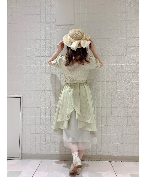セール】【大人気リピート決定！】バックラッフルストライプ