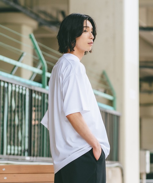 OUTDOOR EXCHANGE(アウトドアエクスチェンジ)の「【OUTDOOR EXCHANGE/アウトドアエクスチェンジ】×【ZERO STAIN/ゼロステイン】コラボ モックネック ポケット付 Tシャツ(Tシャツ/カットソー・メンズ・オフホワイト/ホワイト・LARGE/MEDIUM)」の21枚目の写真