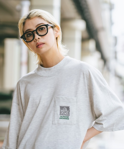 OUTDOOR EXCHANGE(アウトドアエクスチェンジ)の「【OUTDOOR EXCHANGE/アウトドアエクスチェンジ】×【ZERO STAIN/ゼロステイン】コラボ モックネック ポケット付 Tシャツ(Tシャツ/カットソー・メンズ・オフホワイト/ホワイト・LARGE/MEDIUM)」の12枚目の写真