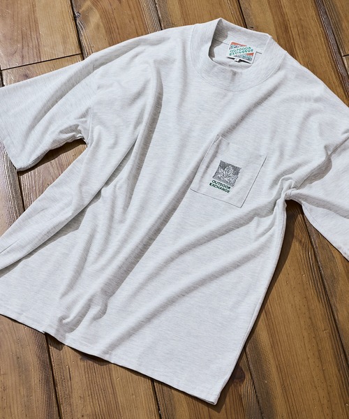 OUTDOOR EXCHANGE(アウトドアエクスチェンジ)の「【OUTDOOR EXCHANGE/アウトドアエクスチェンジ】×【ZERO STAIN/ゼロステイン】コラボ モックネック ポケット付 Tシャツ(Tシャツ/カットソー・メンズ・オフホワイト/ホワイト・LARGE/MEDIUM)」の17枚目の写真