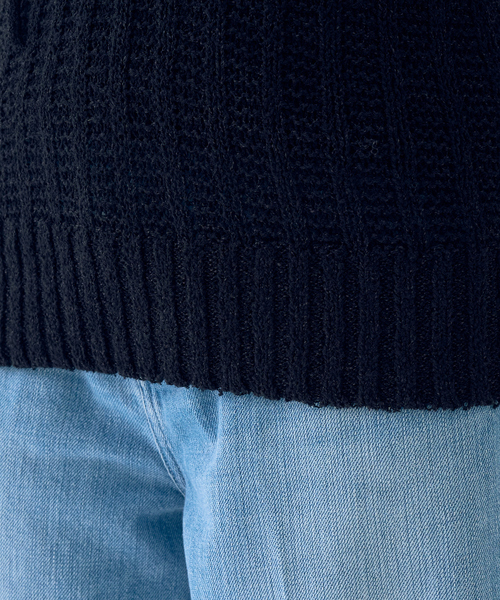 Rouge vif（ルージュヴィフ）の「麻混ニットレースアップベスト（ベスト・レディース・アイボリー/ブラック・フリー）」の13枚目の写真