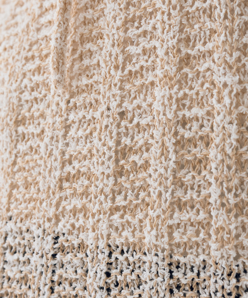 Rouge vif（ルージュヴィフ）の「麻混ニットレースアップベスト（ベスト・レディース・アイボリー/ブラック・フリー）」の11枚目の写真