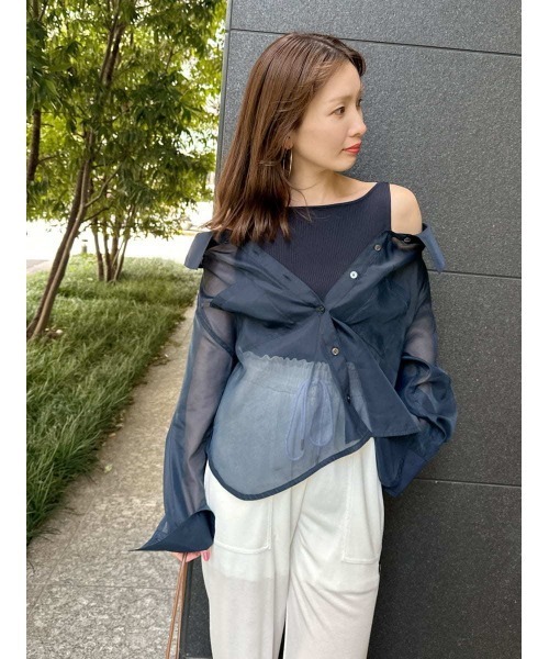 SNIDEL スナイデルSustainableシアーシャツニットセット