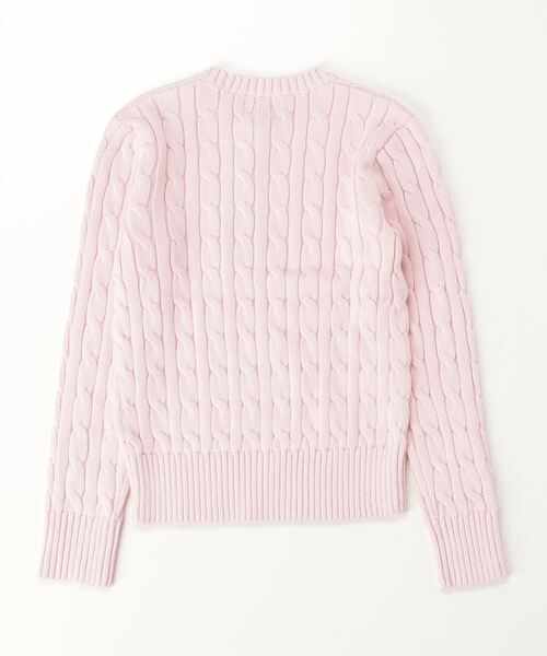 POLO RALPH LAUREN CHILDRENSWEAR(ポロ ラルフ ローレン チルドレンズウェア)の「ケーブルニット コットン セーター(ニット/セーター・キッズ・ピンク・L/M/S/XL)」の2枚目の写真