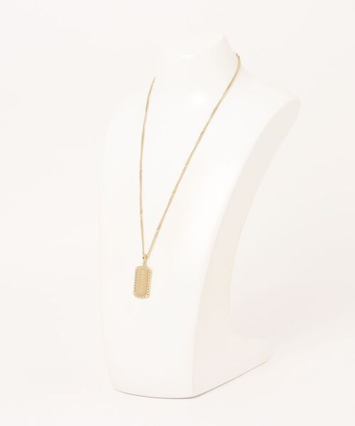 POLICE（ポリス）の「【POLICE】 ポリス TAPER メンズ ネックレス（ネックレス・メンズ・ゴールド/ブラック・FREE）」の4枚目の写真