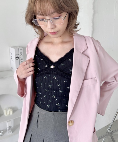 セール】ヴィンテージフラワーレースキャミソール（キャミソール