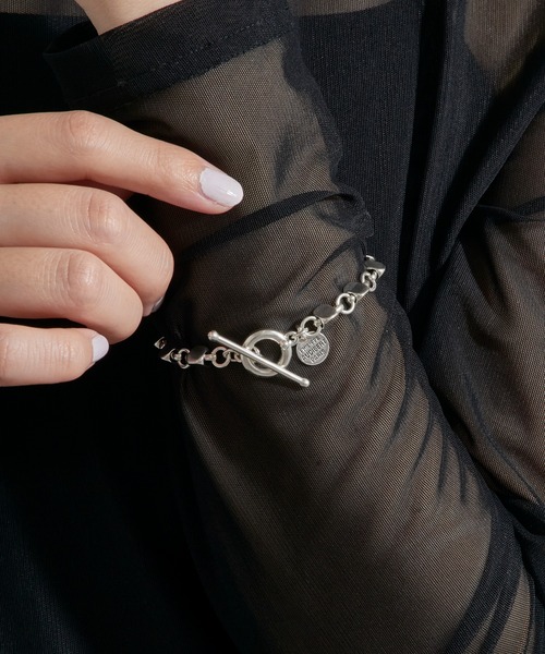 PHILIPPE AUDIBERT（フィリップ オーディベール）の「【PHILIPPE AUDIBERT】サークルチェーンブレスレット Apopka bracelet, brass silver plated BRS6609:AR（ブレスレット・レディース・シルバー・FREE）」の8枚目の写真